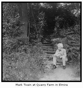 Mark Twain at Quarry Farm in Elmira