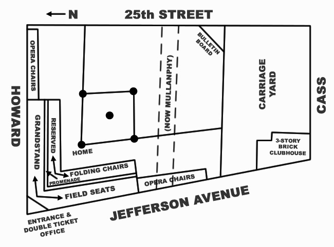 Union Base Ball Park Diagram