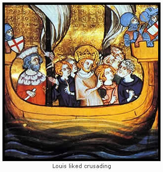 Louis IX on Crusade
