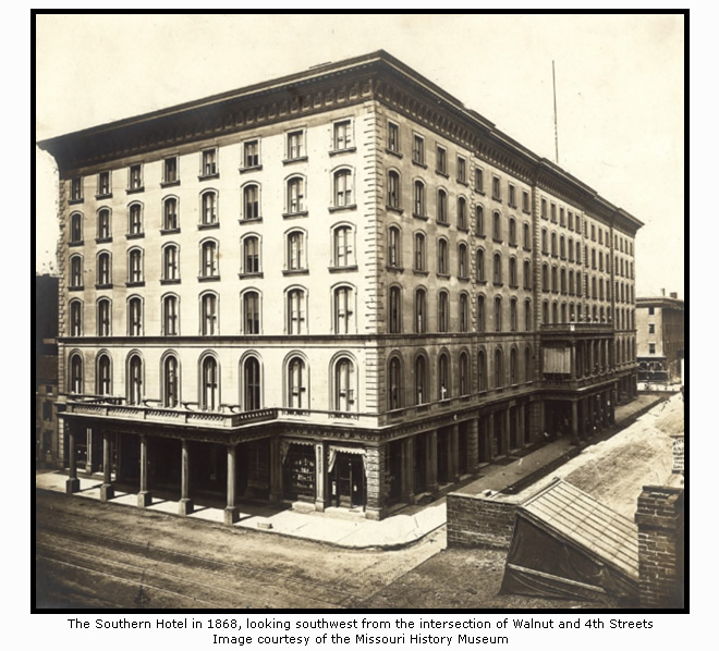 The Southern Hotel in 1868