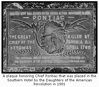 Chief Pontiac Commemorative Plaque