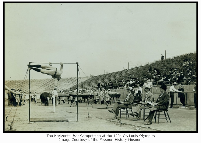 The Horizontal Bar Competition at the 1904 St. Louis Olympics