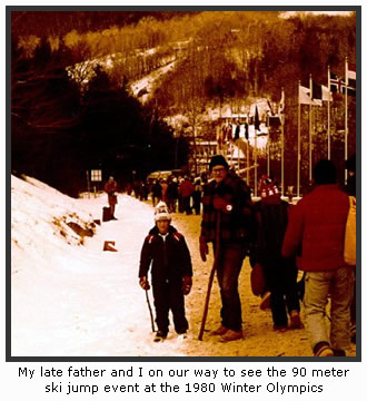 Dad & I at the 1980 Winter Olympics