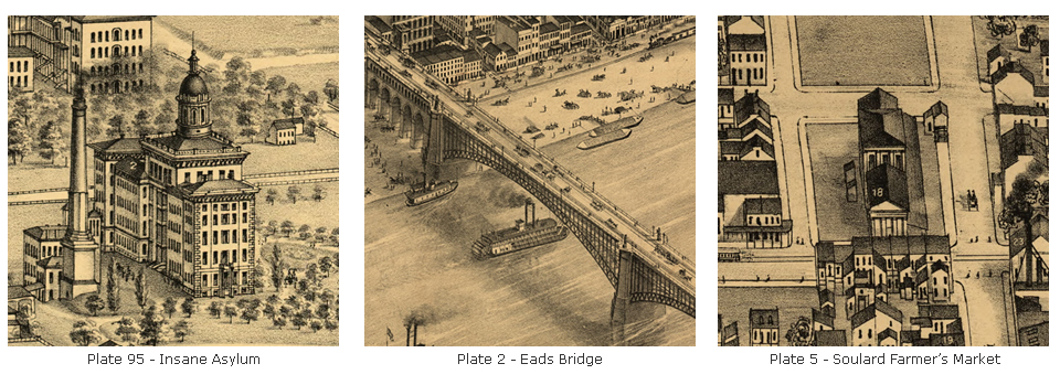 Pictorial St. Louis 1875 Buildings