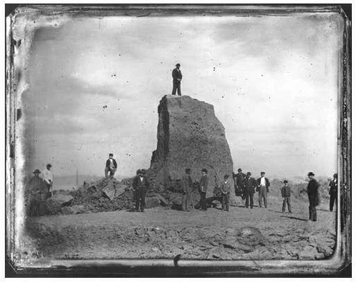 Destruction of Big Mound in 1869