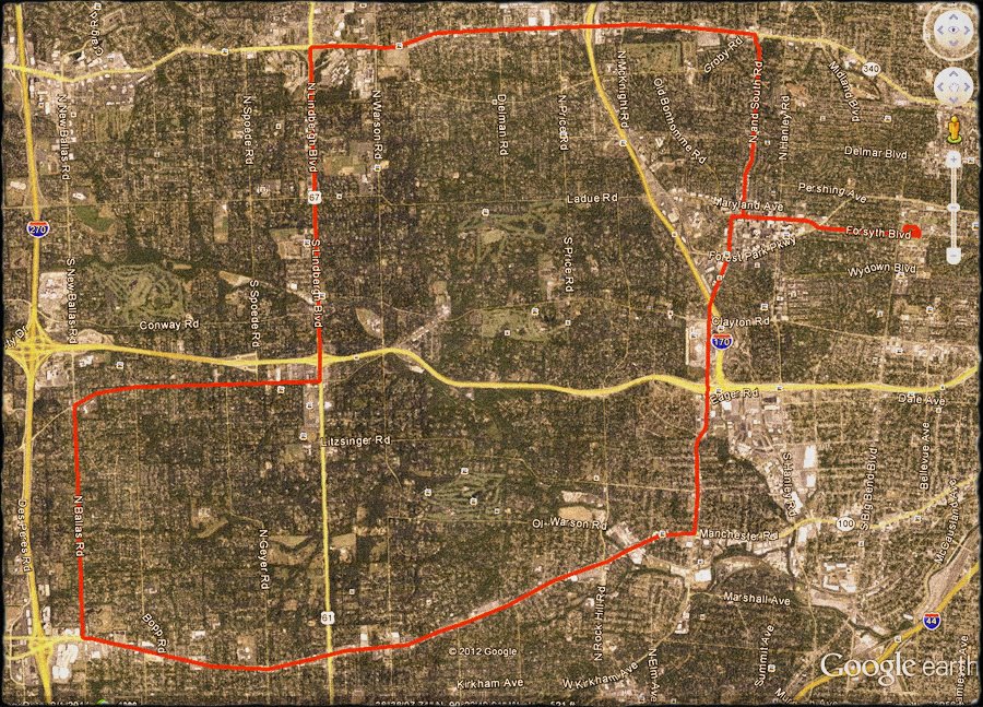 St Louis Marathon Elevation Chart