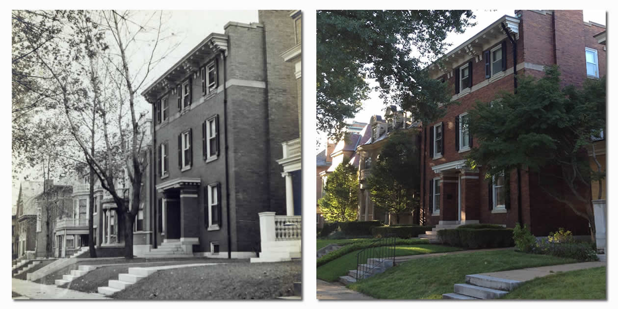 4446 Westminster Place - H.W. Eliot Home - Then & Now