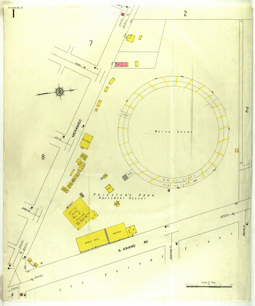 St. Louis Motordrome Map