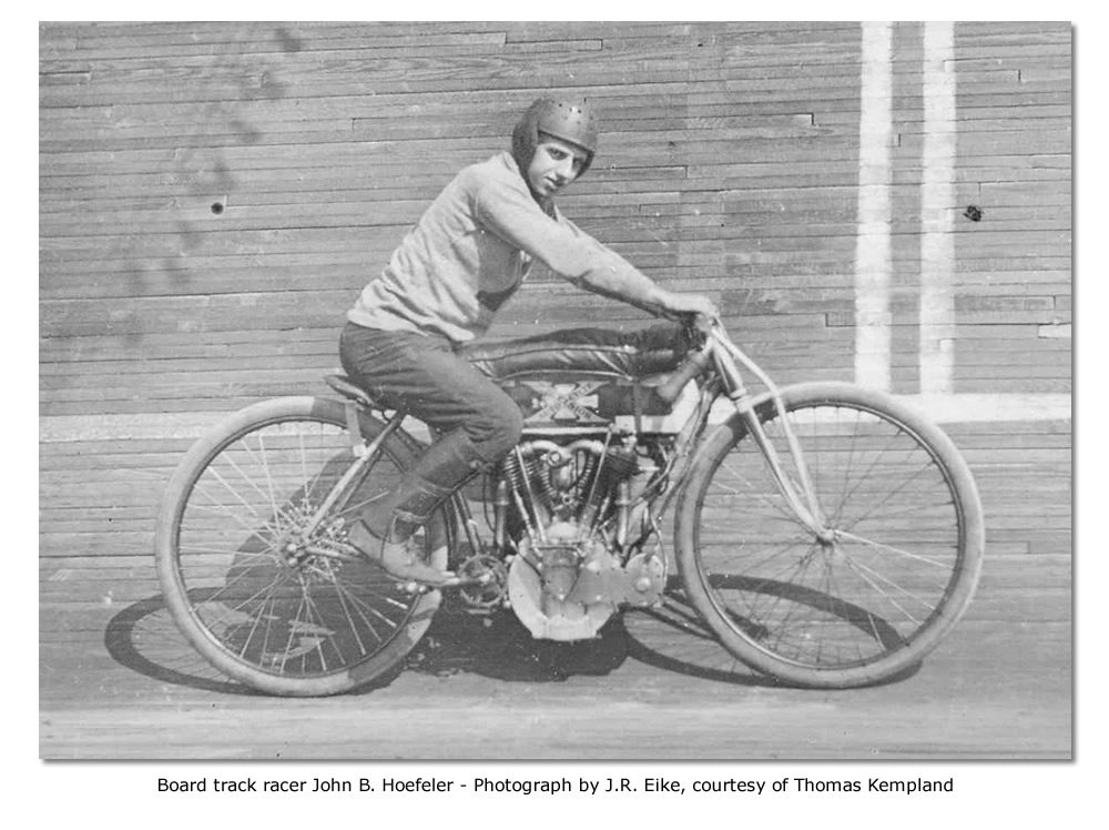 Board track racer John B. Hoefeler