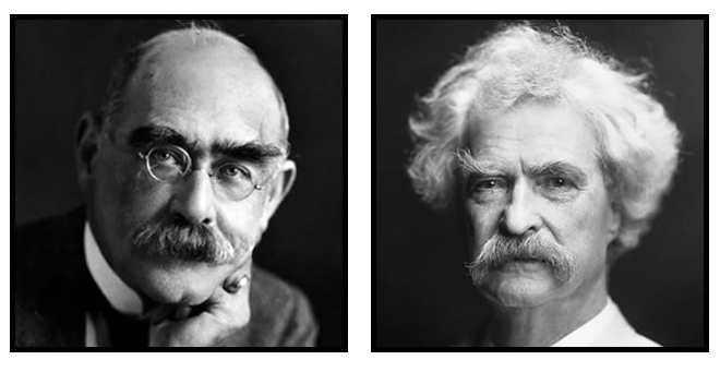 Rudyard Kipling & Mark Twain