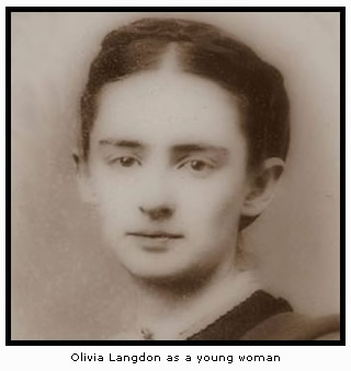 Olivia Langdon as a young woman