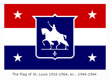 Flag of St. Louis, Missouri Sticker by Flags of the World