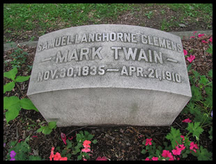 Mark Twain's Grave in Elmira