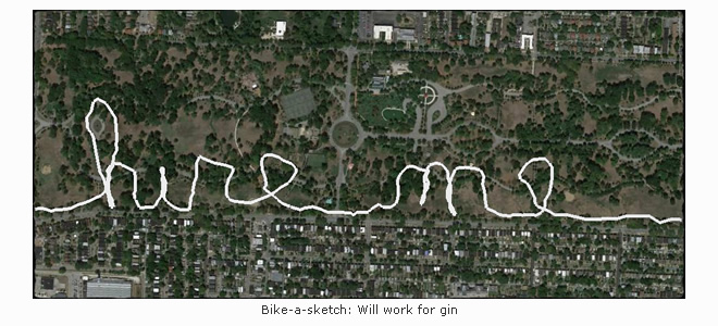 Bike-a-sketch: Hire Me