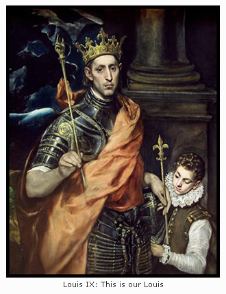 King Louis IX of France, or Saint Louis by Spanish School