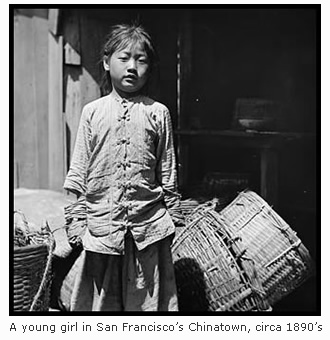 Young girl in Chinatown