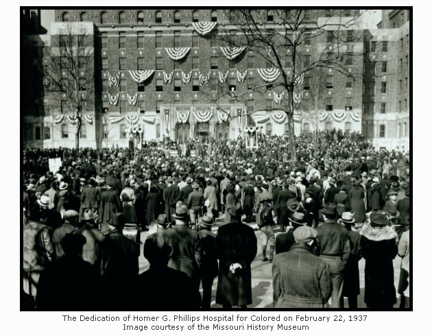 The Dedication of Homer G. Phillips Hospital