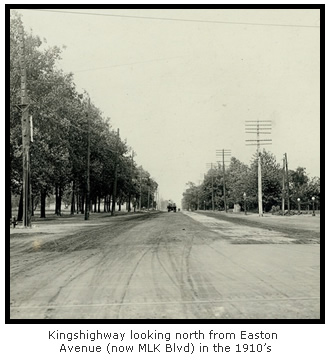 Kingshighway looking north from Easton Avenue