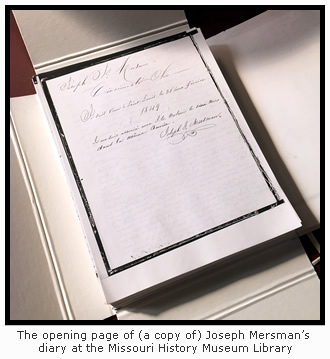 Joseph Mersman's Diary
