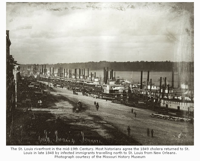 Steamboats on the St. Louis Riverfront