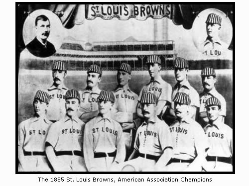 File:1885 St. Louis Brown Stockings with Sportsman's Park in